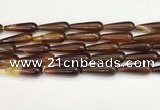 CTR417 15.5 inches 10*30mm teardrop agate beads wholesale