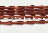 CTR422 15.5 inches 10*30mm teardrop agate beads wholesale