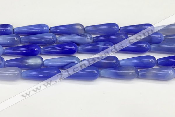 CTR426 15.5 inches 10*30mm teardrop agate beads wholesale