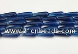 CTR428 15.5 inches 10*30mm teardrop agate beads wholesale