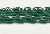 CTR433 15.5 inches 10*30mm teardrop agate beads wholesale