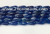 CTR442 15.5 inches 8*20mm faceted teardrop agate beads wholesale