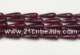 CTR453 15.5 inches 10*30mm faceted teardrop agate beads wholesale