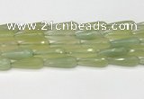 CTR459 15.5 inches 10*30mm faceted teardrop agate beads wholesale