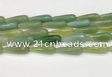 CTR460 15.5 inches 10*30mm faceted teardrop agate beads wholesale