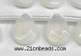 CTR674 Top drilled 10*14mm faceted briolette opalite beads wholesale