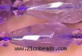 CTR713 15 inches 8*16mm faceted teardrop ametrine beads