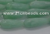 CTR98 15.5 inches 8*20mm faceted teardrop jade gemstone beads