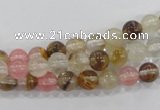 CTS02 15.5 inches 6mm round tigerskin glass beads wholesale