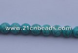 CTU01 15.5 inches 4mm round blue turquoise strand beads Wholesale