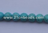 CTU04 15.5 inches 10mm round blue turquoise strand beads Wholesale