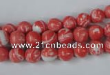 CTU1002 15.5 inches 8mm round synthetic turquoise beads wholesale