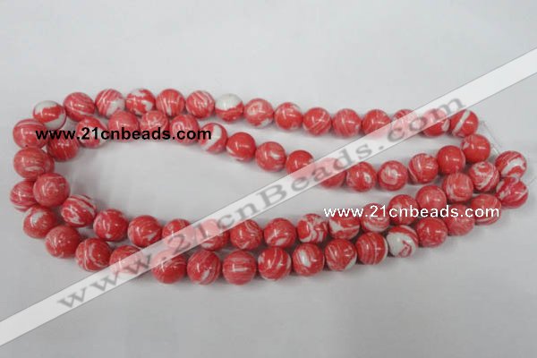 CTU1004 15.5 inches 12mm round synthetic turquoise beads wholesale