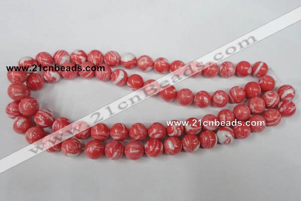 CTU1005 15.5 inches 14mm round synthetic turquoise beads wholesale