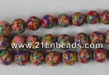 CTU1052 15.5 inches 8mm round synthetic turquoise beads wholesale