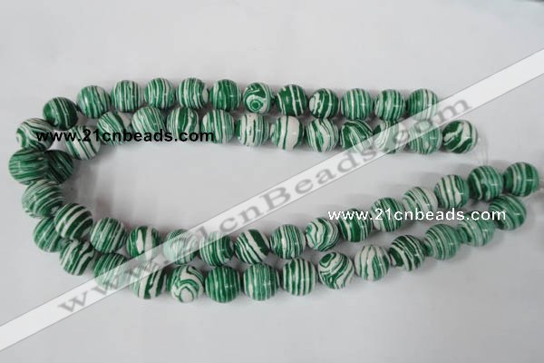 CTU1130 15.5 inches 14mm round synthetic turquoise beads wholesale