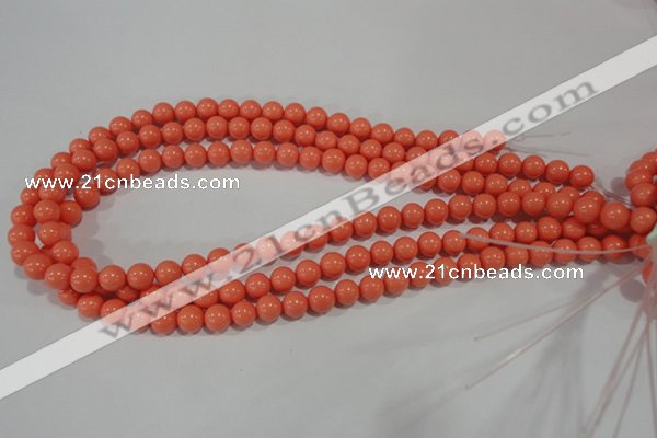 CTU1313 15.5 inches 8mm round synthetic turquoise beads