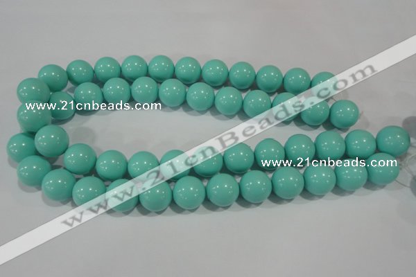 CTU1387 15.5 inches 16mm round synthetic turquoise beads