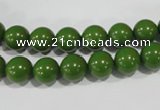 CTU1393 15.5 inches 8mm round synthetic turquoise beads