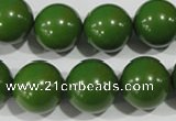 CTU1398 15.5 inches 18mm round synthetic turquoise beads