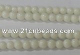 CTU1429 15.5 inches 2mm round synthetic turquoise beads