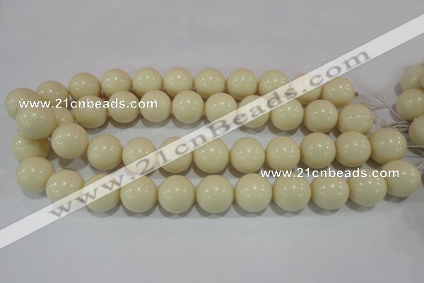 CTU1438 15.5 inches 18mm round synthetic turquoise beads