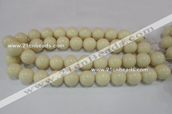 CTU1439 15.5 inches 20mm round synthetic turquoise beads