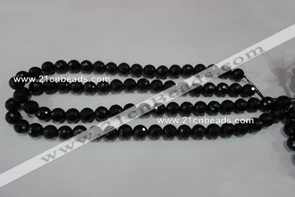 CTU1484 15.5 inches 10mm faceted round synthetic turquoise beads