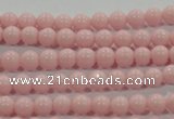 CTU1501 15.5 inches 4mm round synthetic turquoise beads