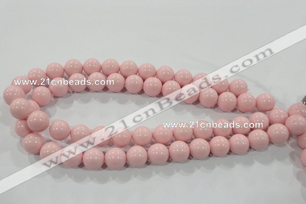 CTU1506 15.5 inches 14mm round synthetic turquoise beads