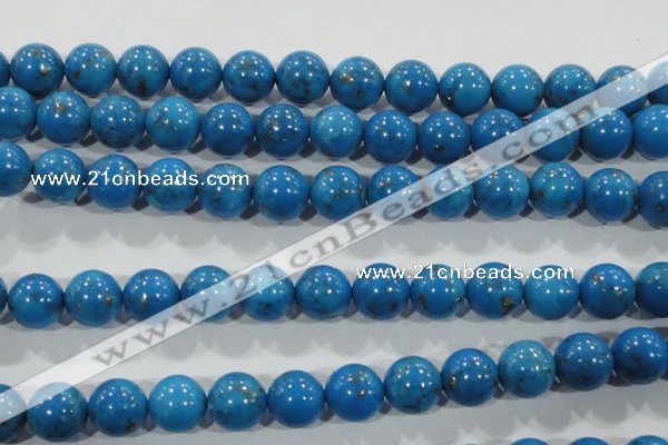 CTU1625 15.5 inches 14mm round synthetic turquoise beads