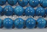 CTU1626 15.5 inches 16mm round synthetic turquoise beads