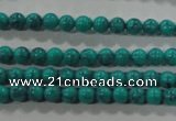 CTU1671 15.5 inches 4mm round synthetic turquoise beads