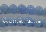 CTU1734 15.5 inches 10mm round synthetic turquoise beads