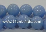 CTU1738 15.5 inches 18mm round synthetic turquoise beads