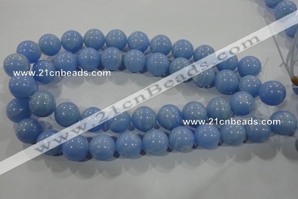 CTU1738 15.5 inches 18mm round synthetic turquoise beads