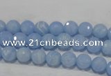 CTU1742 15.5 inches 6mm faceted round synthetic turquoise beads