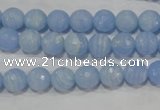 CTU1743 15.5 inches 8mm faceted round synthetic turquoise beads