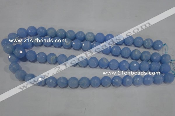 CTU1745 15.5 inches 12mm faceted round synthetic turquoise beads