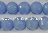 CTU1746 15.5 inches 14mm faceted round synthetic turquoise beads