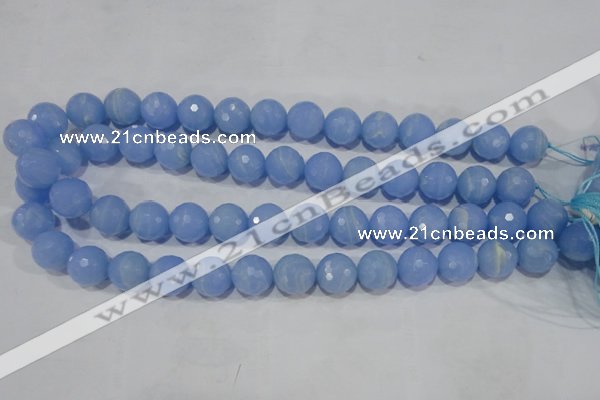 CTU1746 15.5 inches 14mm faceted round synthetic turquoise beads