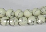 CTU1792 15.5 inches 6mm round synthetic turquoise beads