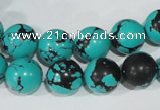 CTU1805 15.5 inches 12mm round synthetic turquoise beads