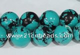 CTU1806 15.5 inches 14mm round synthetic turquoise beads