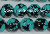 CTU1807 15.5 inches 16mm round synthetic turquoise beads