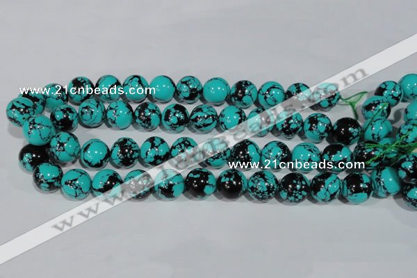 CTU1807 15.5 inches 16mm round synthetic turquoise beads