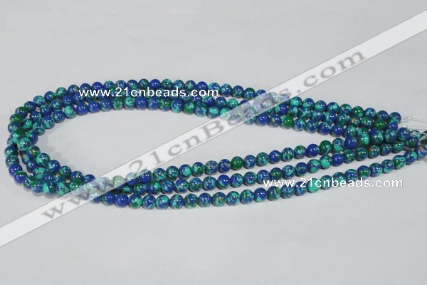 CTU1812 15.5 inches 6mm round synthetic turquoise beads