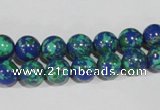 CTU1813 15.5 inches 8mm round synthetic turquoise beads