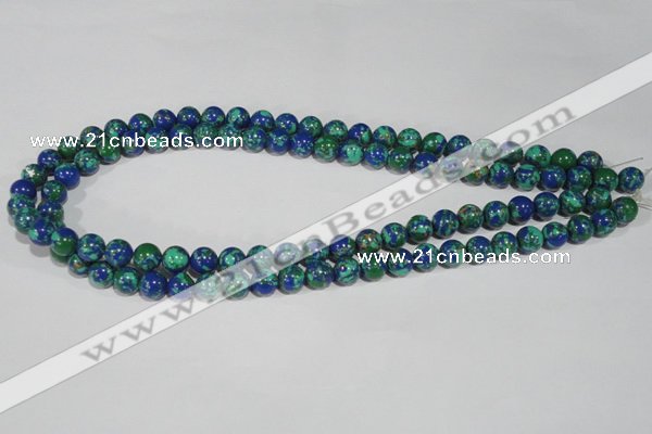 CTU1813 15.5 inches 8mm round synthetic turquoise beads