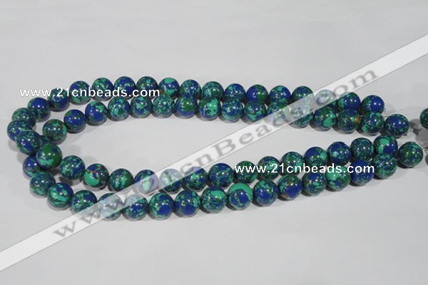 CTU1814 15.5 inches 10mm round synthetic turquoise beads